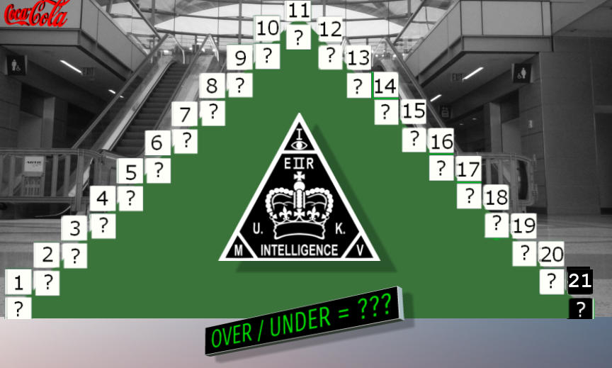 21 21  OVER / UNDER = ???.