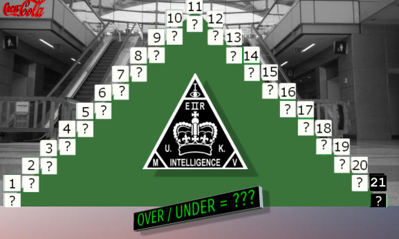 21 21  OVER / UNDER = ???.