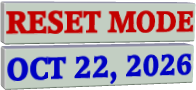 RESET MODE OCT 22, 2026